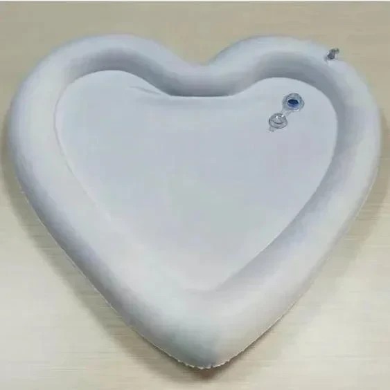 Коврик развивающий AirPro Сердце водяное детский надувной BABY SLAPPED PAD 63x63x8 cm