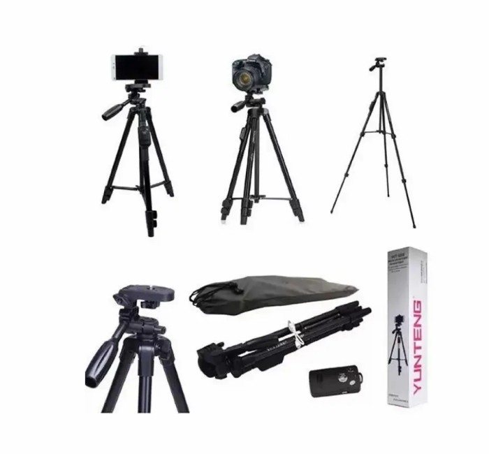 Штатив трипод с пультом ДУ профессиональный для камеры и телефона Yufeng Tripod YF-3388