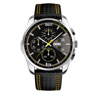 Skmei 9106YL Silver-Black-Yellow SALE