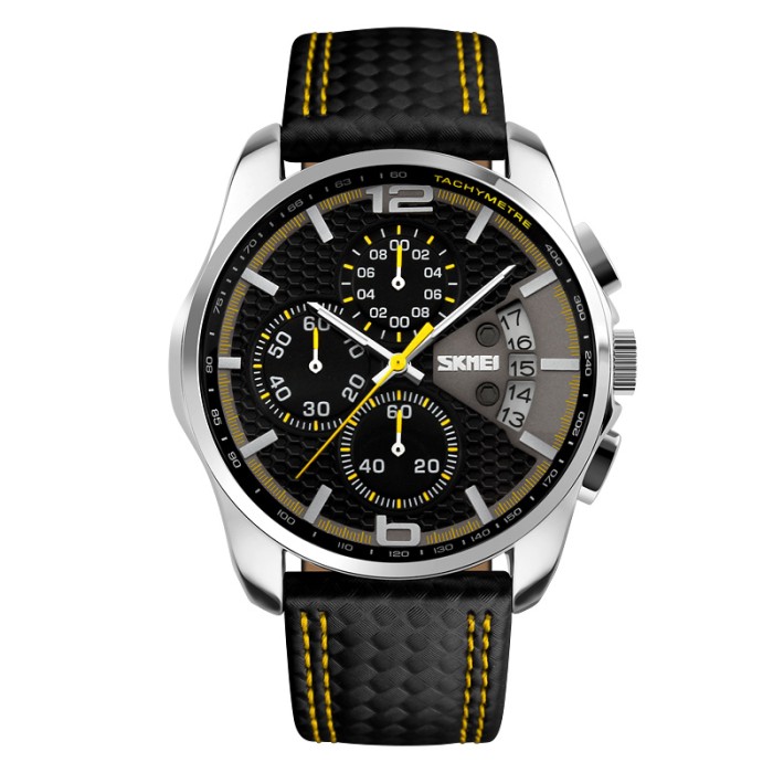 Skmei 9106YL Silver-Black-Yellow SALE