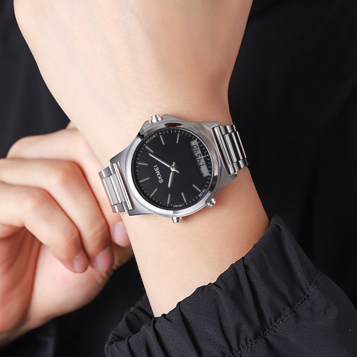 Skmei 2120SIBK Silver-Black