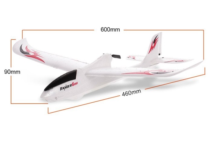 Модель планера на радіокеруванні VolantexRC Ranger 600 з Wi-Fi камерою 600мм RTF