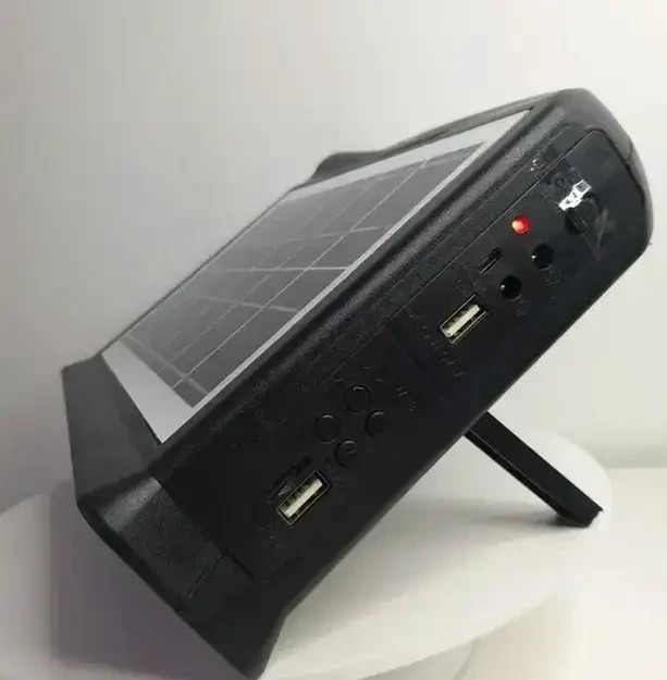 Портативная зарядная станция Cclamp CL-13 с солнечной панелью на 2 лампочки с фонарем и Power Bank
