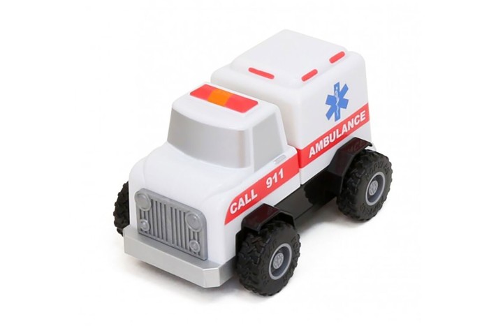 Конструктор для маленьких POPULAR Playthings Build-a-Truck Rescue рятувальні машинки (швидка, пожежна, поліція)