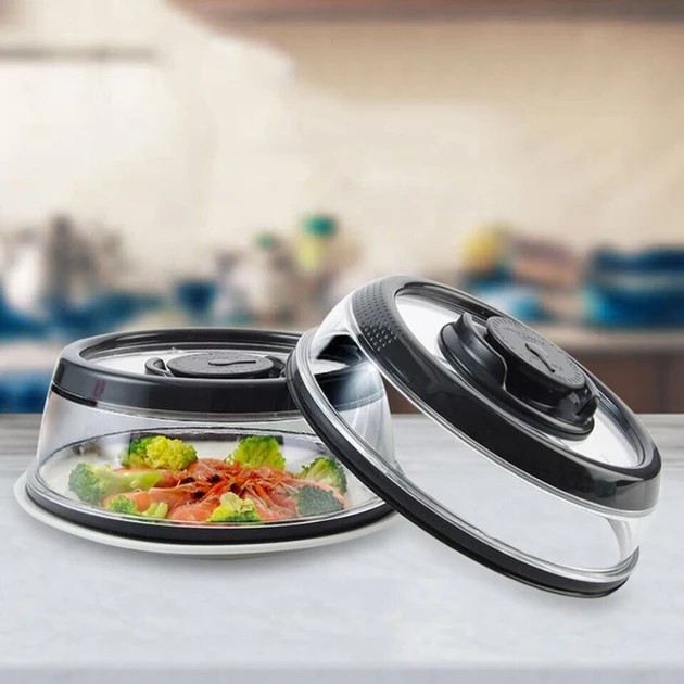 Многоразовая вакуумная крышка для хранения пищевых продуктов Stay Fresh Longer диаметром 25 см