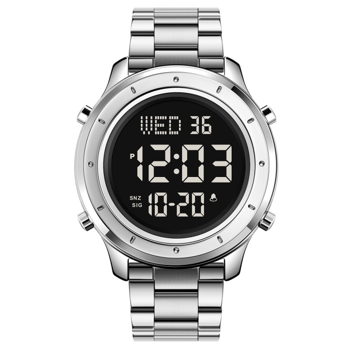 Skmei 1864SGSIBK Silver-Black Steel