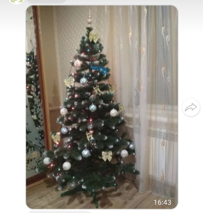 Новорічна ялинка 1,8 м пвх зелена ялина на підставці