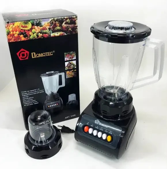 УЦЕНКА! Блендер стационарный +кофемолка DOMOTEC MS-9099 1500Вт  (Плохая упаковка 2568)