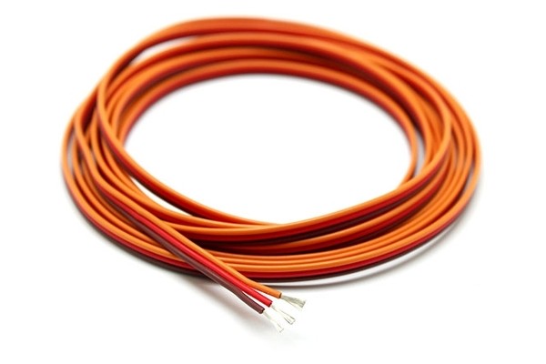 Сервопровід ПВХ QJ 26AWG плоский (JR), 1 метр