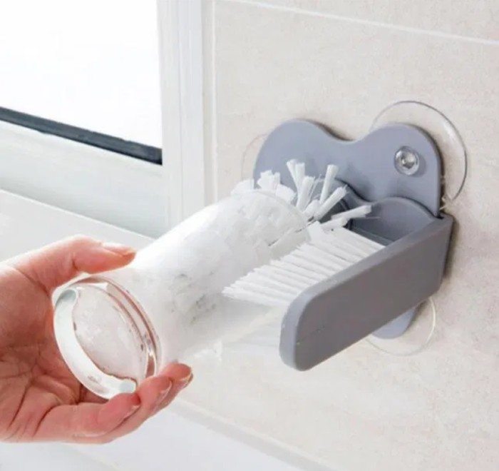 Щётка для мытья стаканов и бутылок Multi-Function Suction Cup Brush, стеклоотмыватель
