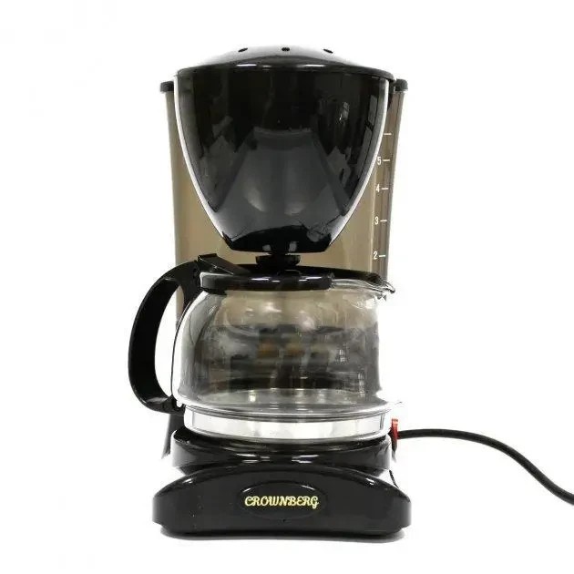 УЦЕНКА! Капельная кофеварка Crownberg Cb 1563 800W со стеклянной колбой (Плохая упаковка 3073)