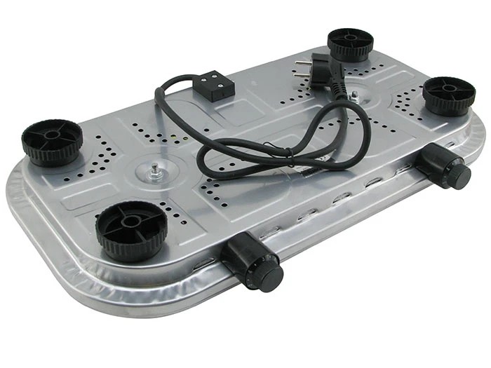 Плита электрическая Rainberg RB-007 настольная двухкомфорочная 3500 Вт + 5 режимов работы Серая