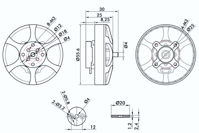 Мотор T-Motor Antigravity MN5006 KV450 для мультикоптерів