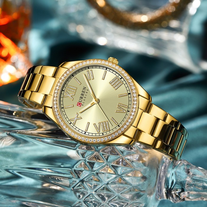 Curren 9088 Gold-Gold