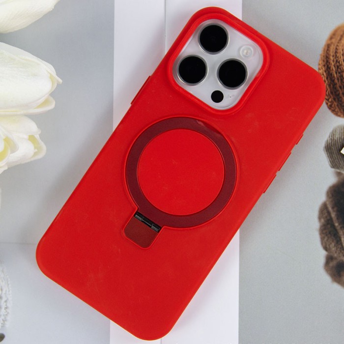 Чохол Silicone Case Full Protective NO LOGO with Ring для Apple iPhone 15 Pro (6.1") White