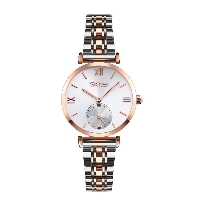 Skmei 9198TRGSI-S Rose Gold-Silver Lady STOPPED