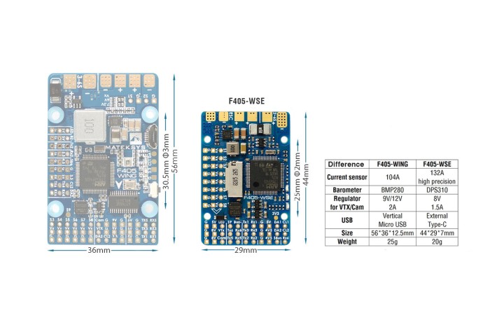 Політний контролер Matek F405 WSE