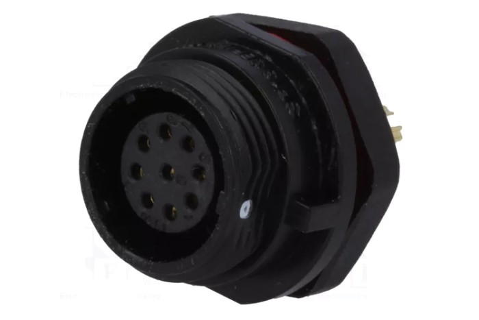 50 шт - Конектори WEIPU SP1312/S9 9pin мама IP68