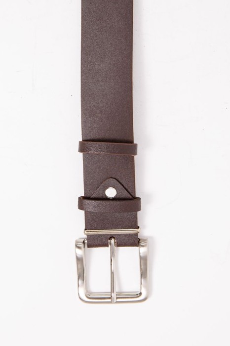 Чоловічий коричневий ремінь, з еко-шкіри, 196R40S1W2