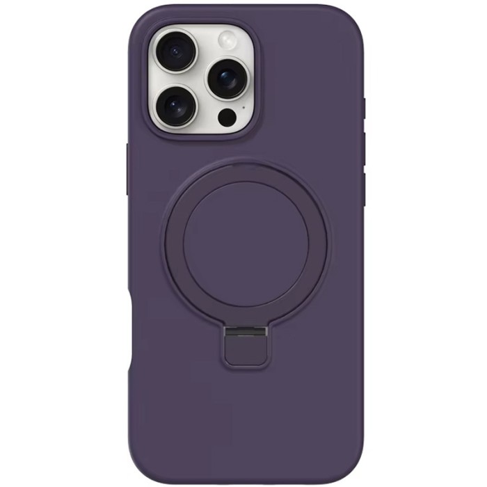 Чохол Silicone Case Full Protective NO LOGO with Ring для Apple iPhone 16 Pro Max (6.9") White