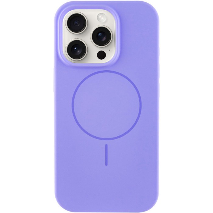 Чохол Silicone Case Full Protective (AA) NO LOGO with MagSafe для Apple iPhone 16 Pro Max (6.9") Фіолетовий / Amethyst
