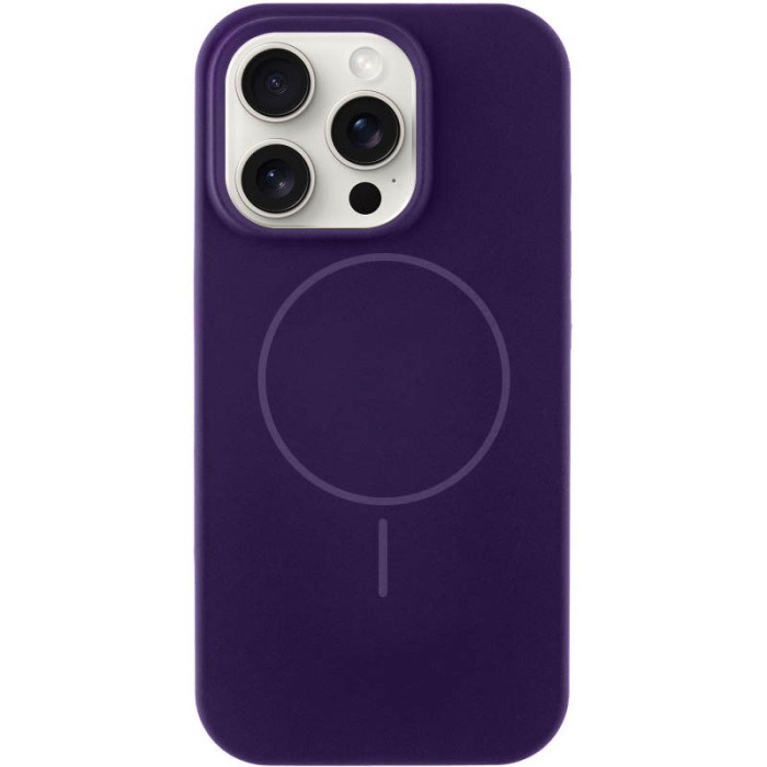 Чохол Silicone Case Full Protective (AA) NO LOGO with MagSafe для Apple iPhone 16 Pro Max (6.9") Фіолетовий / Amethyst