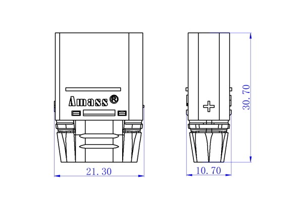 Конектори силові AMASS XT90H Male 2шт