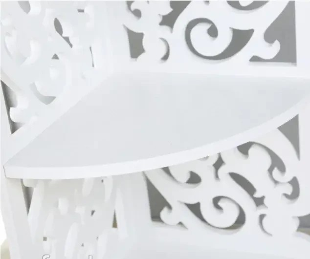 Полка стелаж пластиковая в ваную угловая PK-04 (80cm*20cm*20cm)