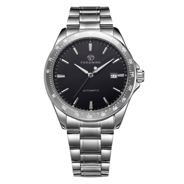 Forsining 8294 Silver-Black Steel