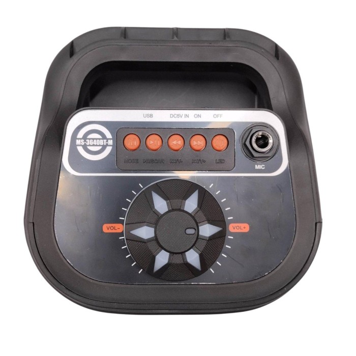 Аккумуляторная колонка мини чемодан с подсветкой MS-3640BT 20W