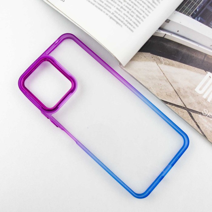 Чохол TPU+PC Fresh sip series для Xiaomi Redmi 12 Чорний / Синій