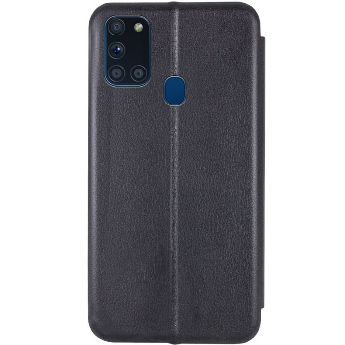 Шкіряний чохол-книжка Classy для Samsung Galaxy A21s Темно-синій