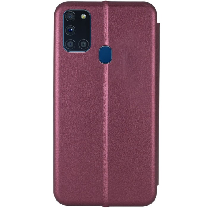 Шкіряний чохол-книжка Classy для Samsung Galaxy A21s Темно-синій