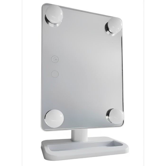 Компактное зеркало с подсветкой для макияжа MCH Cosmetie Mirror 360 Rotation Angel с LED подсветкой для дома