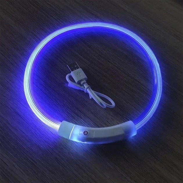 Светодиодный влагостойкий ошейник для собак USB USB Размер S-35 cm M-50 cm L-70 cm