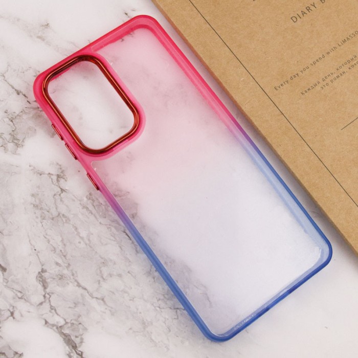 Чохол TPU+PC Fresh sip series для Motorola Moto E13 Синій / Рожевий